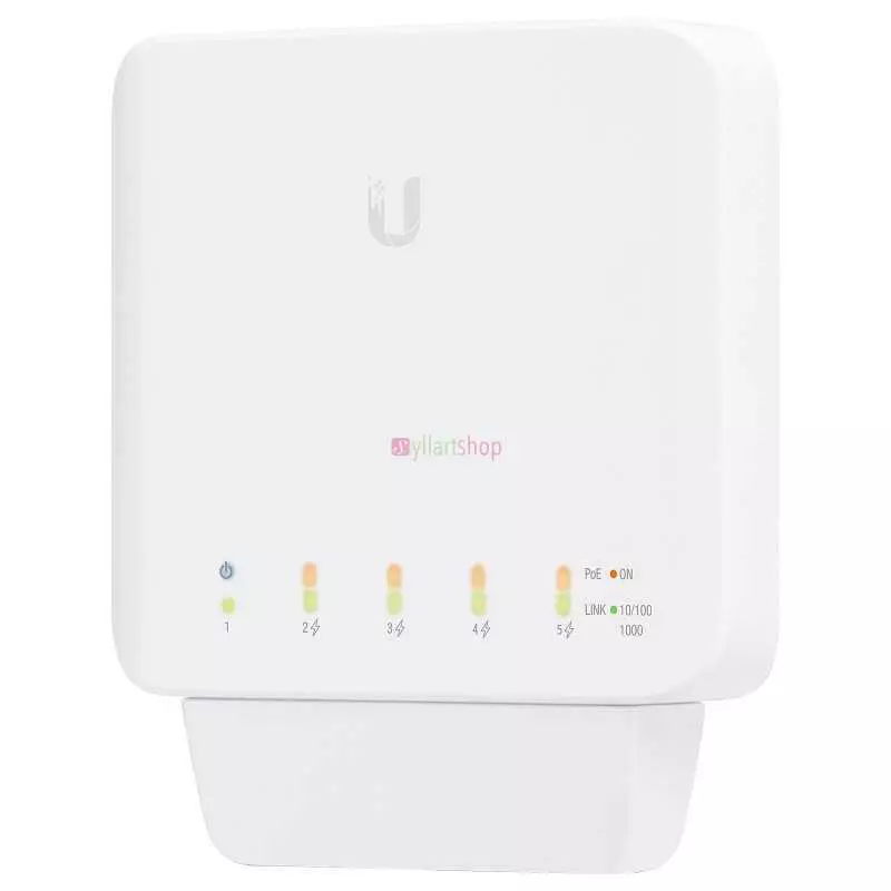Switch Ubiquiti UniFi USW-Flex | 5 Ports Gigabit | 4 Ports PoE+ | Extérieur & Intérieur