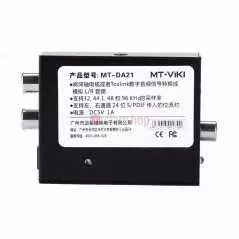 Convertisseur Audio Numérique vers Analogique | Toslink/Coaxial vers RCA | MT-ViKI MT-DA21