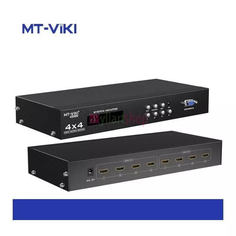 Commutateur matriciel 4 entées et 4 sorties avec 4k MT-VIKI MT-HD414 Commutateur matriciel 4 entées et 4 sorties avec 4k MT-VIKI MT-HD414
