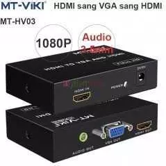 Convertisseur audio HDMI vers VGA + HDMI MT-VKI MT-HV03
