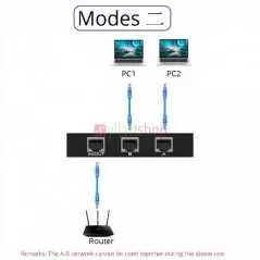 Switch réseau RJ45 2 en 1 MT-VIKI MT-RJ45-2