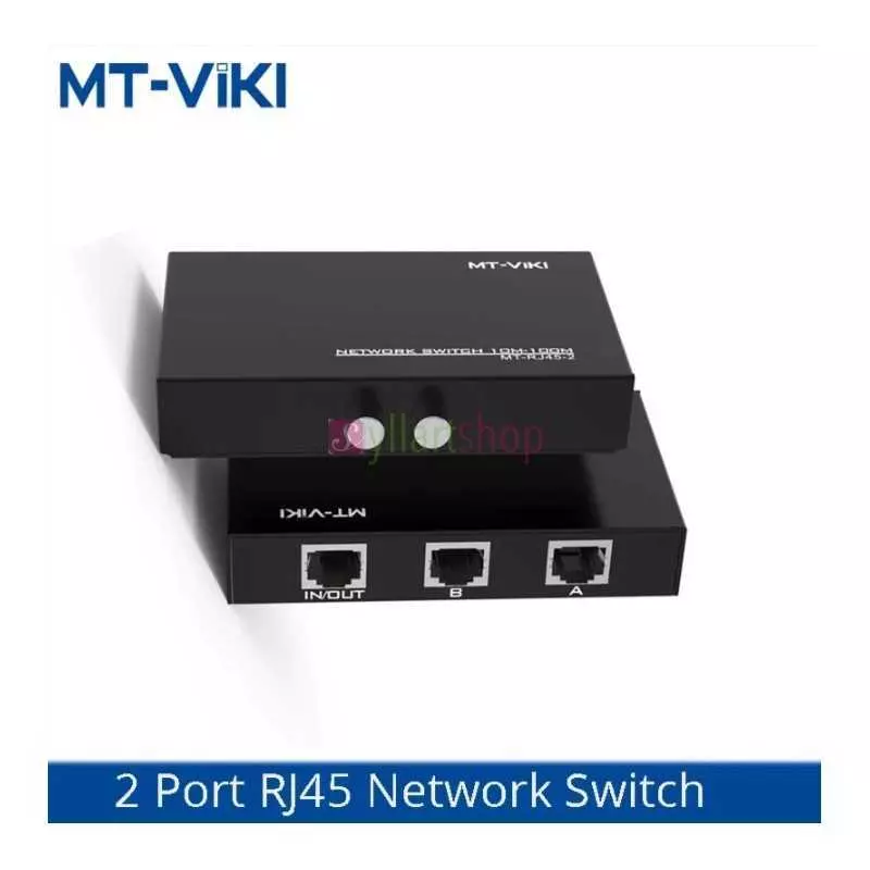 Switch réseau RJ45 2 en 1 MT-VIKI MT-RJ45-2