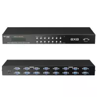 Switch matriciel audio vidéo VGA 8 entrées 8 sorties avec telecommande IR MT-VIKI MT-VT818