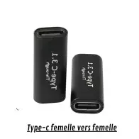 Adaptateur 3.1 Type C Femelle vers femelle