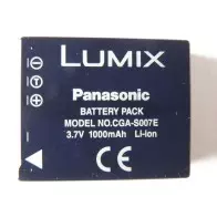 Batterie PANASONIC CGA-S007E, 3.7V, 1000mAh, Li-ion