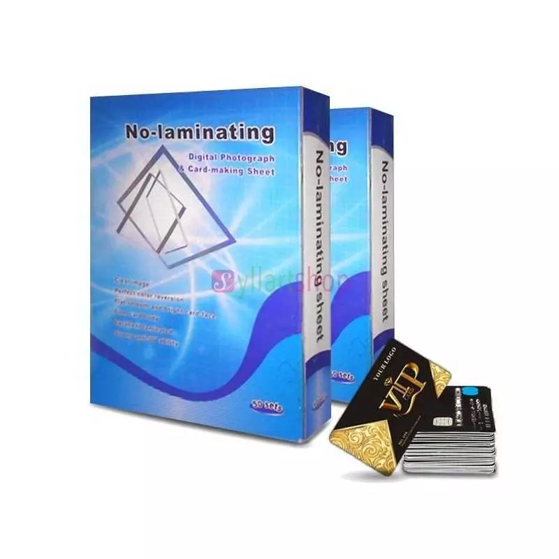Paquet de 50 feuille de carte PVC (Badge PVC) blanc format A4