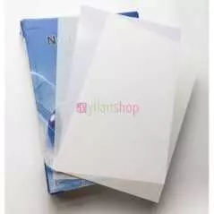 Paquet de 50 feuille de carte PVC (Badge PVC) blanc format A4