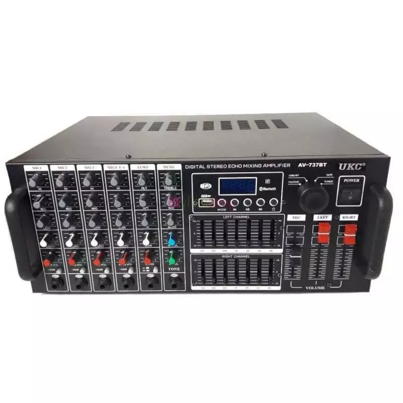 Amplificateur UKC AV-737BT avec karaoké 300W noir