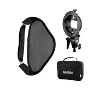 Boîte à lumière Godox SFUV8080 Flash Pliant 80x80 cm + S-type Support Bowens Support + Sac Kit pour caméra Flash Speedlite