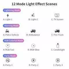 Mini éclairage LED rvb polychrome, batterie intégrée, pour la photographie