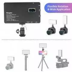 Mini éclairage LED rvb polychrome, batterie intégrée, pour la photographie