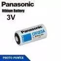 Pile Au Lithium Panasonic CR123A | 3V | Haute Performance pour Appareil Photo & Alarme