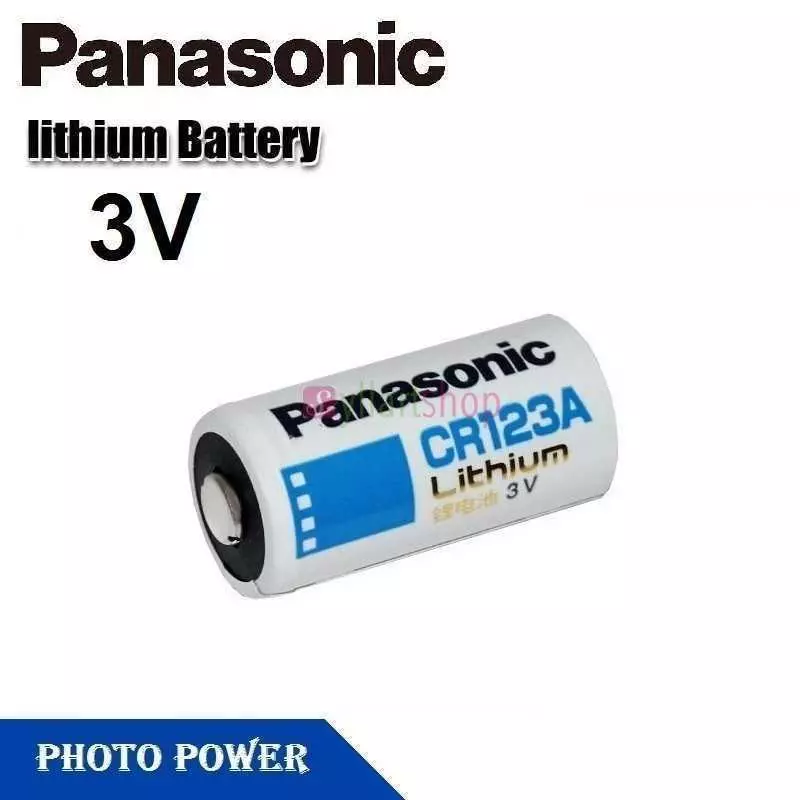 Pile au Lithium Panasonic CR123A | 3V | pour Appareil Photo & Alarme
