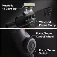 Stabilisateur de caméra Zhiyun Smooth 5 cardan 3 axes portatif pour Smartphone