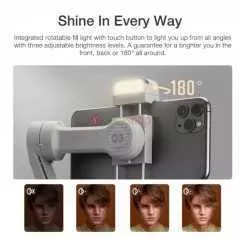 Stabilisateur de téléphone portable Flexible Zhiyun Smooth Q3 à cardan 3 axes pour Smartphone