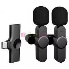 Microphone Lavalier sans fil double K11 pour Iphone