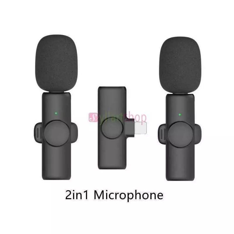Microphone Lavalier sans fil double K11 pour Iphone