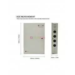 Boitier Alimentation DC 12V20A/12V30A 18 Canaux pour Caméra Surveillance CCTV Sécurité Système Lumières LED