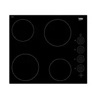 Table de cuisson encastrée Beko HIC 64100 60cm Vitrocéramique 4 zones vitrocéramique