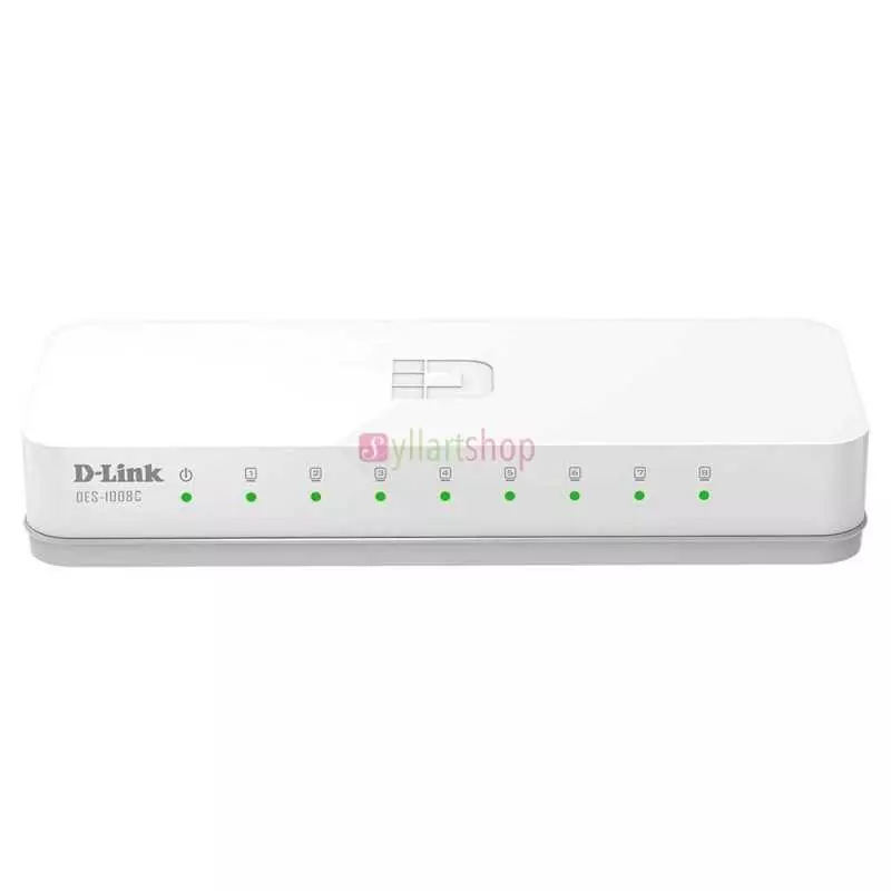 Switch de bureau 8 ports 10/100 D-LINK DES-1008C (Blanc)