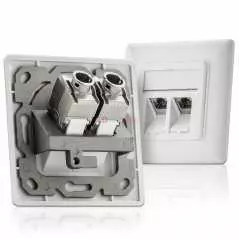 Module Keystone RJ45 CAT6A FTP 180° | Blindé pour Réseaux 10 Gigabit