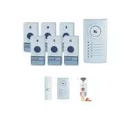 Système de Carillon Sans Fil 6 Zones | Kit Professionnel Multi-Zone
