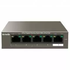 Switch TENDA TEG1105P-4-63W | 5 Ports Gigabit | 4 Ports PoE+ | Budget 63W | Non Géré