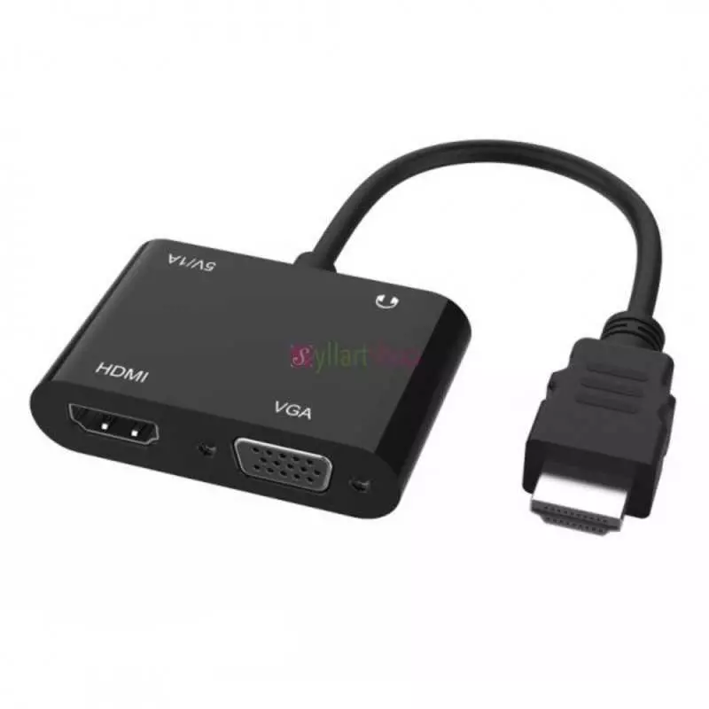 Adaptateur vidéo Full HD 1080P, avec câble de chargement Micro-USB, câble Audio 3.5mm