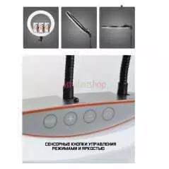 Lampe annulaire professionnelle Soft Ring Fill Light LJJ-45 (3 supports + télécommande + trépied) diamètre de l'anneau 45cm