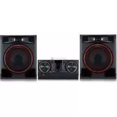 Mini chaine LG Electronics CL65 AUX, Bluetooth, CD, FM, avec Fonction karaoké Noir