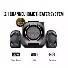 Haut parleur Takara TG-5100 2.1 canaux connectivité Bluetooth et USB avec télécommande