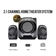 Haut parleur Takara TG-5100 2.1 canaux connectivité Bluetooth et USB avec télécommande