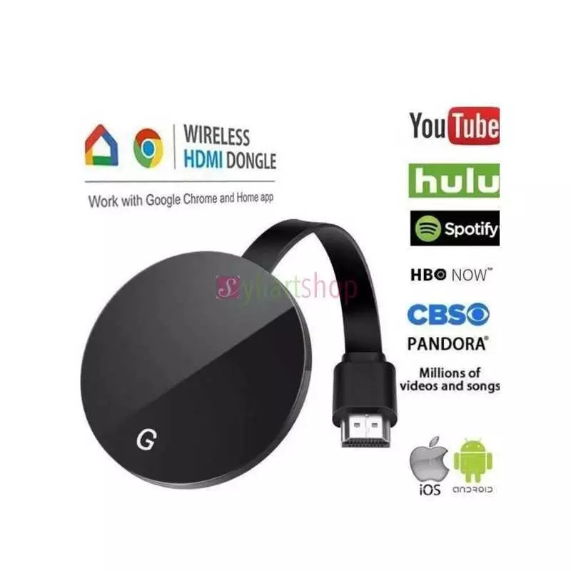 Récepteur d'affichage Wifi G7S Google Chromecast TV Dongle HDMI 2.4G 5G 1080P 2 3 Anycast Miracast pour Ios Android