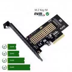 Adaptateur M.2 SSD NVME vers PCI e NVME, carte PCI express x4 x8 x16, 2230 – 2280