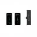 Système de microphone sans fil BOYA PAR-XM6 S4 double canal ultracompact 2,4 GHz