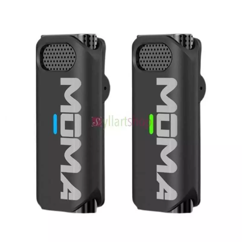 Microphone sans fil Moma Lark M1 petit abeille, un glisser deux, téléphone portable