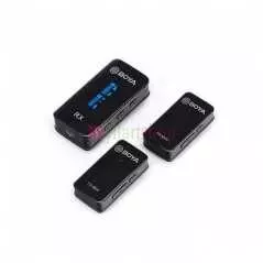 Système de microphone sans fil BY-XM6-S2 Mini double canal ultracompact 2.4GHz