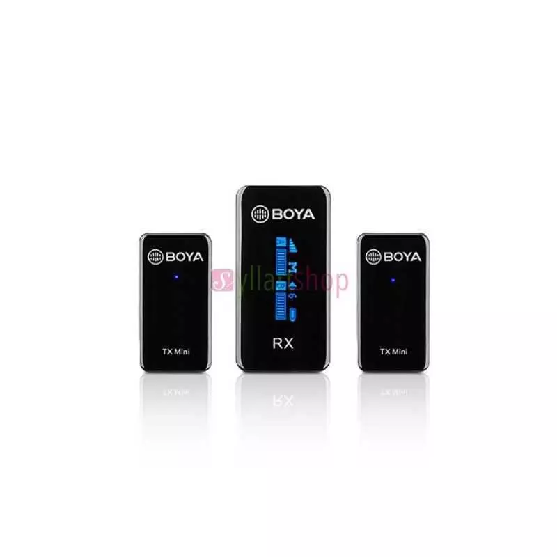 Système de microphone sans fil BY-XM6-S2 Mini double canal ultracompact 2.4GHz