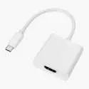 Adaptateur USB 3.1 Type C Male vers HDMI Female Blanc
