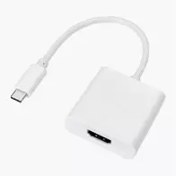 Adaptateur USB 3.1 Type C Male vers HDMI Female Blanc