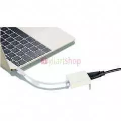 Adaptateur USB 3.1 Type C Male vers HDMI Female Blanc