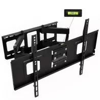 Support téléviseur 32-65/75 pouce LCD10T Mural Orientable et Inclinable VESA Max 600 mm x 400 mm 6kg en Acier Noir