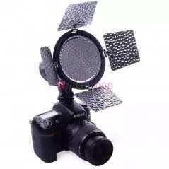 Lumière LED vidéo Yongnuo YN216 Pro studio avec 4 plaques de couleur pour Canon Nikon Sony DSLR + batterie de NP-F750 + chargeur