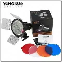 Lumière LED vidéo Yongnuo YN216 Pro studio avec 4 plaques de couleur pour Canon Nikon Sony DSLR + batterie de NP-F750 + chargeur