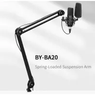 Bras de Suspension pour Microphone BOYA BY-BA20 à ressort, pour Streaming, Podcasting, installation de Studio à domicile