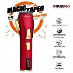 Tondeuse à cheveux électrique sans fil WMARK NG-2036, avec 2 vitesses de coupe, lame conique, avec écran LCD