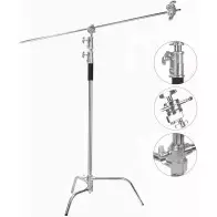 Support d'eclairage studio professionnel à usage intensif avec têtes de préhension