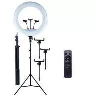 Ring light 22 pouce avec trépied écran tactile/télécommande sans fil pour YouTube Facebook Live TikTok Vlog Enregistrement vidéo