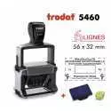 Tampon dateur Trodat 5460 metal 56x33mm - noir