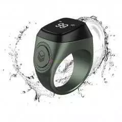 Chapelet intelligente en forme de bague iQIBLA M0220SR pour zikr et tasbih et rappels de temps de prières
